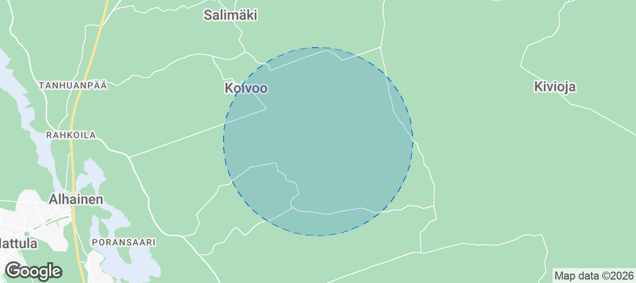 Hämeenlinnan seutukunta Airbnb map